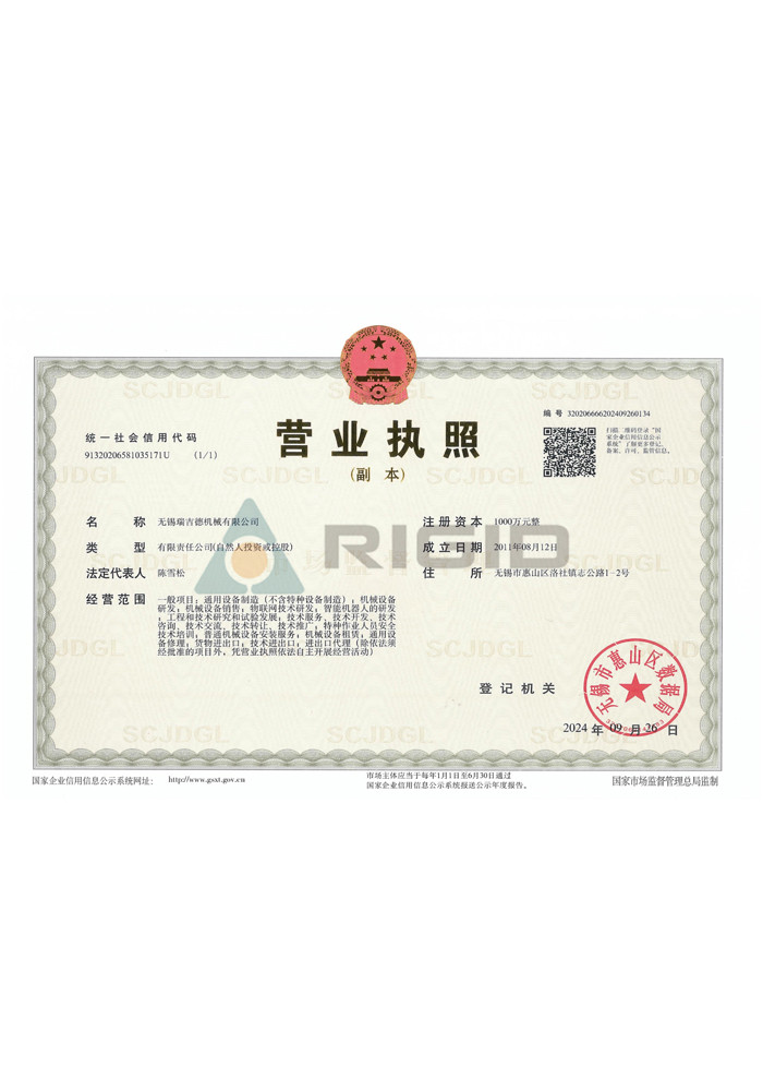 Kopya ng reguid intelligent business license